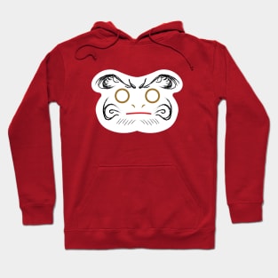 Japanese Daruma doll. Daruma lucky face Hoodie